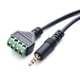 thumbnail image 5 of Cable adaptador de terminal de tornillo de 3,5 mm para altavoz, conector Balun con orificio macho TRRS estéreo de 4 núcleos y terminal de tornillo AV de 4 hilos, 5 of 6