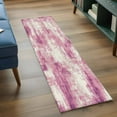 thumbnail image 3 of 2'x6' Rug Runners for Hallways Kitchen, Pink Ombre Non Slip Entryway Beside Floor Carpet Runner, Gradient Abstract Art Vintage Washable Laundry Room Bedroom Throw Rugs Mat for Family Pet, 3 of 8
