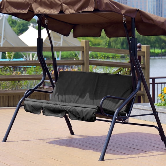 Zyyini Outdoor Swing 3‑ Chair Waterproof Cushion Replacement for Patio Garden Yard,Swing Cushion Replacement,Swing Chair Cushion