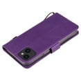 thumbnail image 5 of Nalacover Wallet Case for iPhone 14 Plus, Card Slots Holder Magnetic Clasp Premium Luxury PU Leather Flip Folio Cover with Kickstand Wrist Strap Soft Silicone Shockproof Case,Purple, 5 of 8