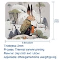 thumbnail image 5 of Rabbit Desk Pad Mouse Mat Gaming Mouse Pad | Square 8.3x9.8 Inch Non-Slip Rubber Bottom Printed Suitable for Office and Gaming, 5 of 6