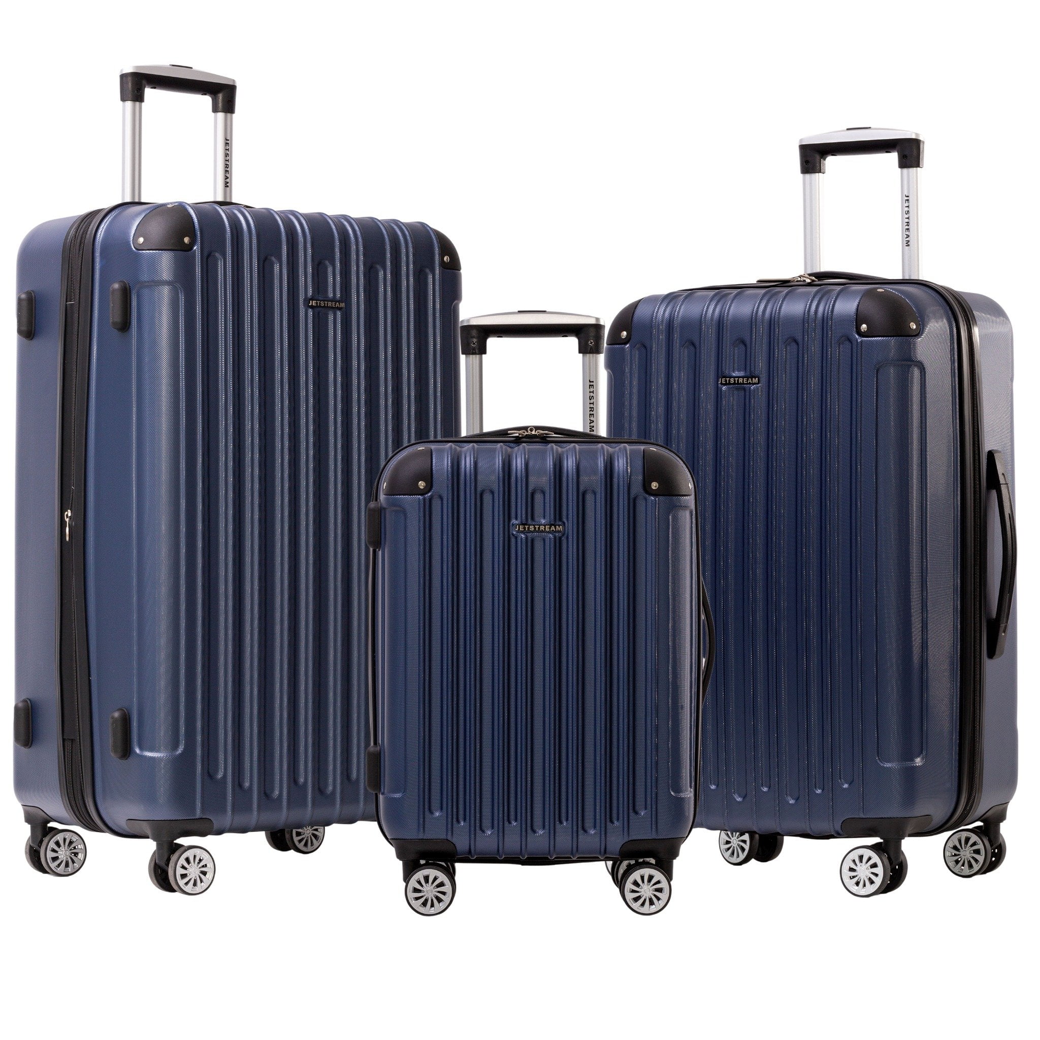 JetStream Aera Hardside Luggage Set, Suitcase Set with Spinner Wheels: Two Large Suitcases and One Carry on Luggage