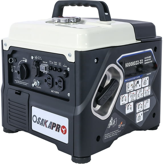 Portable Inverter Generator - 1200W Ultra-Quiet Gas Engine, EPA Compliant, Eco-Mode, Lightweight for Home Backup & Camping