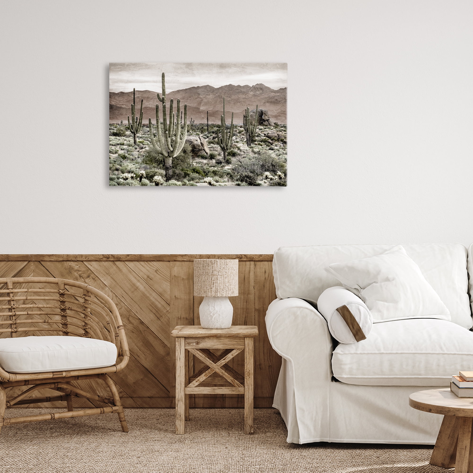 Stupell Industries Desert Land Cacti Wilderness Canvas Wall Art, design by Kim Allen
