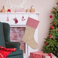 thumbnail image 2 of VerPetridure Diy Simple Imitation Linen Composite Christmas Socks C8 Christmas Decorations Stockings 17 Inches Xmas Fireplace Hanging Stockings Gifts, 2 of 8