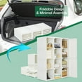 thumbnail image 4 of Costway Portable Closet Clothes Foldable Armoire Wardrobe Closet w/ 12 Cubby Storage, 4 of 10