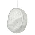 thumbnail image 3 of Swing Lounge Chair, Sunbrella, White, Modern Contemporary Urban Design, Outdoor Patio Balcony Cafe Bistro Garden Furniture Hotel Hospitality, 3 of 6