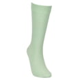 thumbnail image 2 of Solid Color Crew Cotton Dress Socks - Mint, 2 of 3