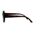 thumbnail image 3 of Womens Thick Plastic Mod Oval Shaggy Retro Fashion Sunglasses Tortoise Black, 3 of 4