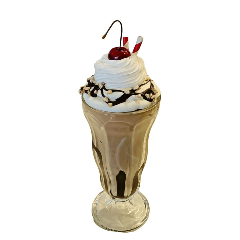 Milkshake tumbler with faux whipped cream