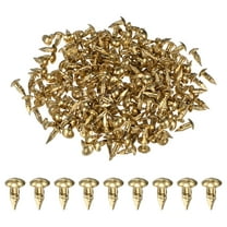 Uxcell 200-Pack Small Tiny Nails, 2.8mm x 10mm Brass Nails Hardware Round Head
