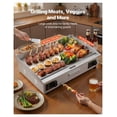 thumbnail image 2 of Electric Griddle 28.5 x 15.75 Inch - 4400W Stainless Steel Flat Top Grill with Adjustable Temperature, 2 Spatulas & Brushes for Pancakes, Steak & More, 2 of 9