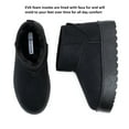 thumbnail image 4 of Alpine Swiss Brynn Womens Ultra Mini Platform Boots Faux Fur Warm Winter Short Ankle Booties, 4 of 7