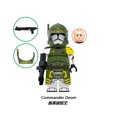 thumbnail image 2 of Conjunto de 23 Minifiguras de Bloques de Construcción, Temática Militar con Armadura Verde y Blanca, Juguete Coleccionable para Juego Creativo, 2 of 4