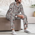 thumbnail image 7 of Sikiie Halloween Gnome Mens Pajama Set, Soft Warm Long Sleeve Sleepwear, Cozy Button-Down Pjs for Men-X-Large, 7 of 7