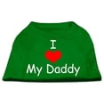 thumbnail image 1 of I Love My Daddy Screen Print Shirts Emerald Green Med (12), 1 of 2