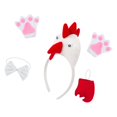 thumbnail image 3 of Conjunto de disfraz de animal de pollo 3D lindo vestido elegante para fiesta de cumpleaños de utilería de cosplay, 3 of 8
