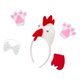 thumbnail image 3 of Conjunto de disfraz de animal de pollo 3D lindo vestido elegante para fiesta de cumpleaños de utilería de cosplay, 3 of 8