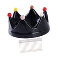 thumbnail image 5 of CoudarTitie Crown Fruit Plate Decoration Multifunctional Candy Serving Plate Serving Tray for Party Dinner Kitchen Table Centerpiece Desk Black, 5 of 9