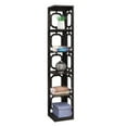 thumbnail image 3 of Pemberly Row Five-Tier Modern Wood Corner Bookcase in Espresso, 3 of 4