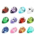 thumbnail image 1 of Miangastore 12pcs Drop-shaped Jewel Gems for Arts Crafts Themed Party Decoration Accessories Children Activities (Assorted Color), 1 of 8