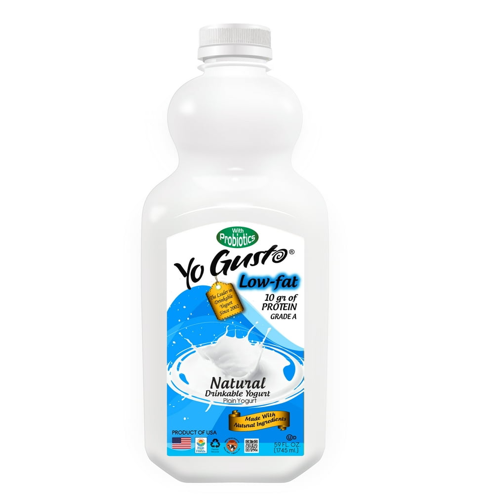 Yo Gusto 2 Milk Fat Natural Yogurt Drink, 59 Fl.Oz