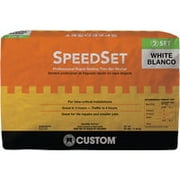 Custom SpeedSet Series SDSW25 Fortified Thin-Set Mortar, White, Powder, 25 lb, Bag