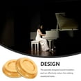 thumbnail image 3 of FUEENIRVA 4 Pcs Round Piano Mat Wooden Floor Protector Anti-Slip Home Use, 3 of 6