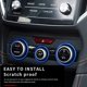 thumbnail image 4 of Cubierta de perilla de control de CA Afortunado Subaru Forester 2019+ Crosstrek azul, 4 of 5