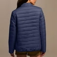 thumbnail image 5 of Sexlip Women's Puffer Jackets Quilted Packable Puffy Coats Lightweight Winter Warm Zip Up Down Jacket Stand Collar Blue S, 5 of 6
