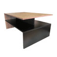 thumbnail image 3 of Mesa de Centro, Doble repisa, Bicolor, Minimalista. DECOMOBIL  Mesa de Centro, Doble repisa, Bicolor, Minimalista., 3 of 5