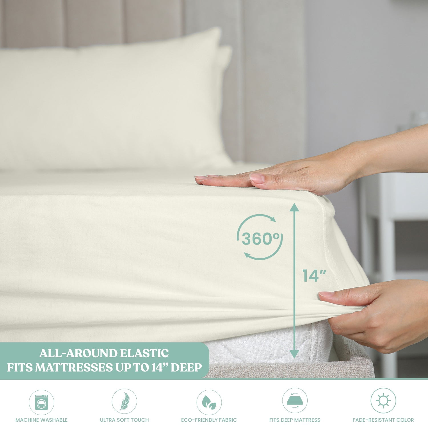 6-Piece Microfiber Bed Sheets ? Ultra-Soft, Wrinkle-Free, Deep Pocket Fit