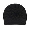 thumbnail image 2 of Beanie Hats Kids Large Flower Knot Donut Bow Beanie Turban Hat Cap Muslim Bonnet Headwrap Beanies Hats for Girl Boy 0-2 Years under $10, 2 of 2