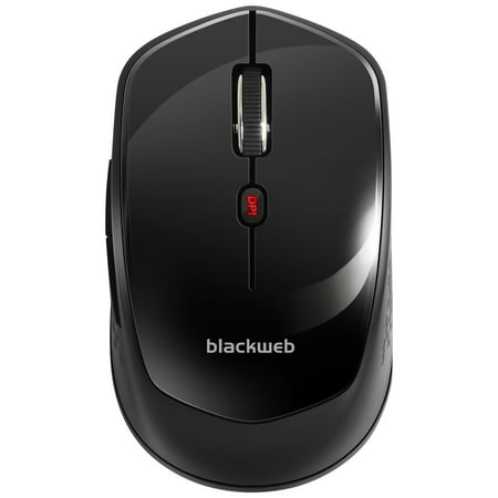 BlackWeb 6-Button Wireless Mouse, Black