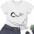 thumbnail image 4 of Qepwsc Womens Crew Neck T shirts Short Sleeve Feathers Print Casual Tops Ladies Blouss Sweatshirt Going Out Tops Cute Graphic Solid Blouses Loose Fits Fashion Clothes 2025 Tees S-XXL, 4 of 4