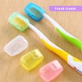 thumbnail image 4 of 5pcs Color Random Toothbrush Head Cover Outdoor Camping Travel Toothbrush Head Plastic Case Guard, 4 of 9