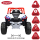 thumbnail image 3 of Montable Eléctrico para Niños 4x4 Luz Sonido Bluetooth Control Remoto 12v - Rojo, 3 of 8