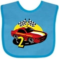 thumbnail image 3 of Inktastic Race Car 2nd Birthday Boys Baby Bib, 3 of 4