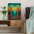 thumbnail image 5 of Whimsical Flower Tree Canvas Wall Art Print, Living Room Bedroom Boho Entryway Decor, 5 of 8