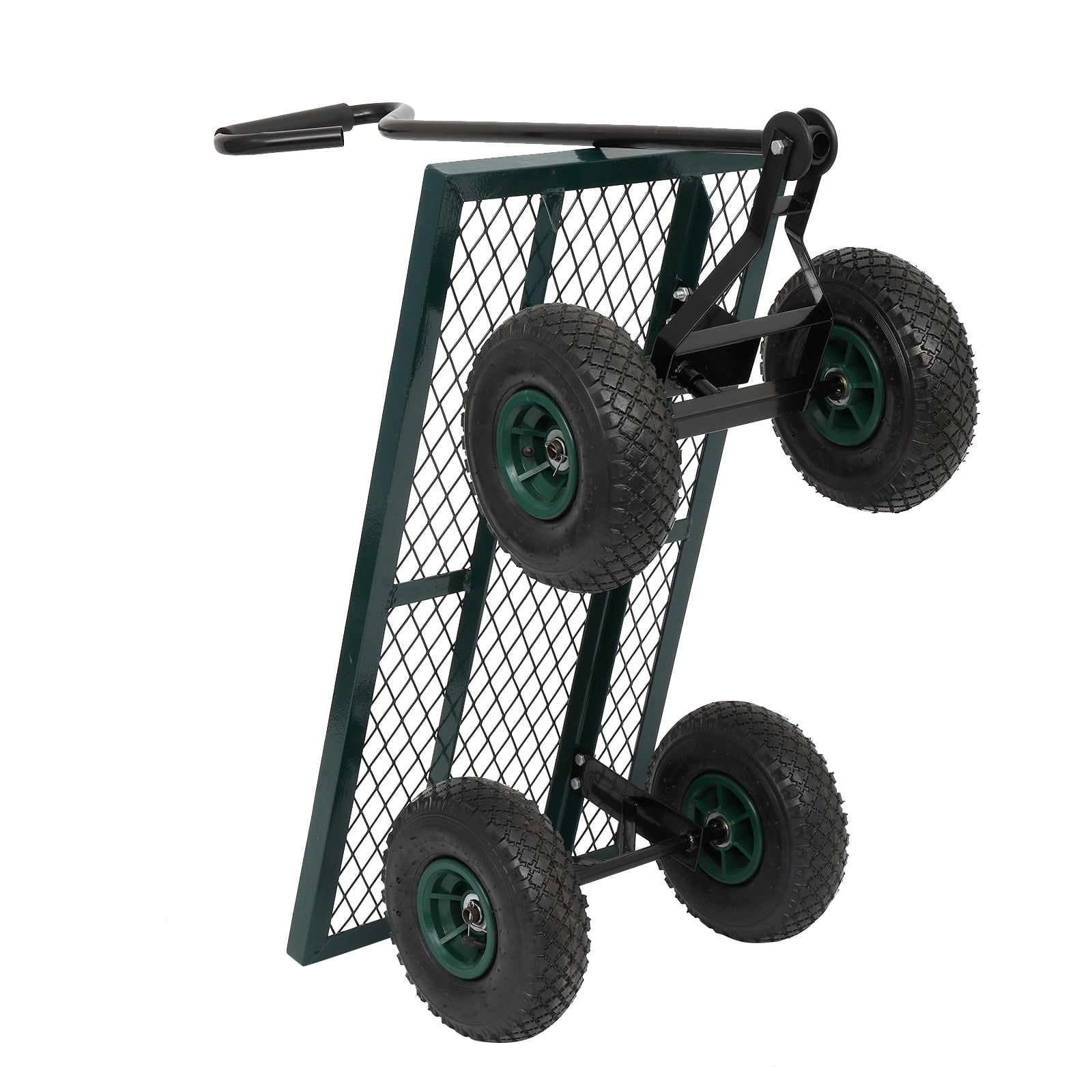 Garden Wagon Iron Wood Four Wheel Square, 86*46*97cm