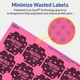 thumbnail image 5 of Avery Square Scalloped Labels, Bright Pink, 1-5/8" x 1-5/8", 1,600ct, 5 of 11