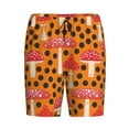 thumbnail image 4 of Gaeub Forest Mushrooms Printed Men's Short Pajama Pants, Lightweight Lounge & Sleep Bottoms Keep You Cool - 4X-Large, 4 of 9