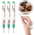 thumbnail image 2 of Long Head Deep Hole Marker Green, 3 Pack of Long Head Deep Hole Markers Color Markers Woodworking Ink Markers for Bathroom Carpentry (5 Colors)2Ml, 2 of 5