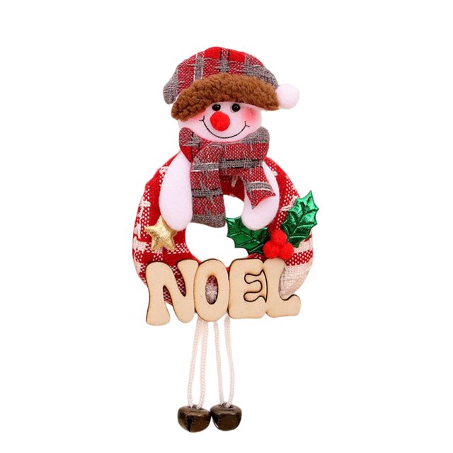 Moyic Adorno colgante para árbol de Navidad, decoración de dibujos animados, muñeca colgante, juguete para niños de Año Nuevo, accesorios de Kits de decoración para fiestas Muñeco de nieve Moyic HA069886-02