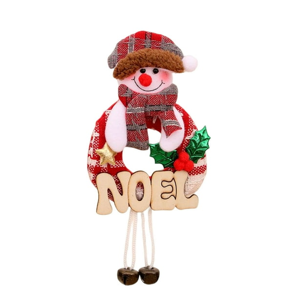 Matsuzay Adorno colgante para árbol de Navidad, decoración de dibujos animados, muñeca colgante, juguete para niños de Año Nuevo, accesorios de Kits de decoración para fiestas Muñeco de nieve Matsuzay HA069886-02