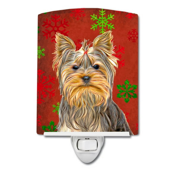 Christmas Yorkie Yorkshire Terrier Ceramic Night Light
