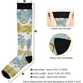 thumbnail image 3 of Coolnut Dolphin Fish Coral Compression Socks for Women&Men, Circulation-Best Support for Nurses,Running,Athletic-2 Pack, 3 of 7