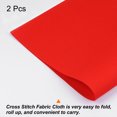 thumbnail image 3 of Unique Bargains 2Pieces 14 Count Cross Stitch Cloth 20 by 28 Inch Embroidery Fabric, Red, 3 of 6