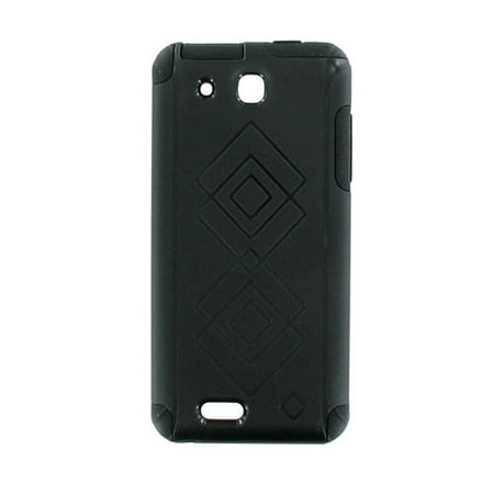 Hard Case with Soft Gel for ALCATEL One Touch Idol Ultra OT-6033A - BLACK