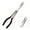 B, variant on B Long Reach Pointed Nose Pliers Extended Handle Automotive Spark Plug Wire Disassembly Tool For Car Repair